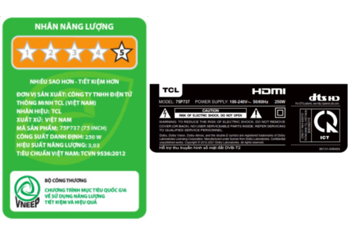 Google Tivi TCL 4K 75 inch 75P737