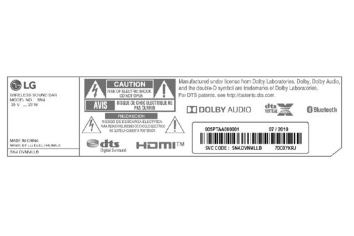 Bộ loa thanh LG SN4 300W