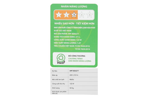 Tủ đông Hòa Phát 271 Lít HPF BD6271 / HCF 656S2Đ2