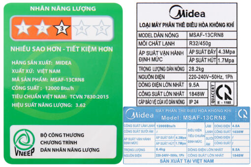 Máy lạnh Midea 1.5 HP MSAFG-13CRN8