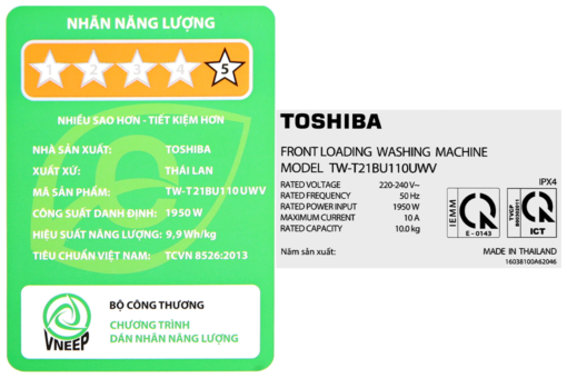 Máy giặt Toshiba Inverter 10 kg TW-T21BU110UWV(MG)