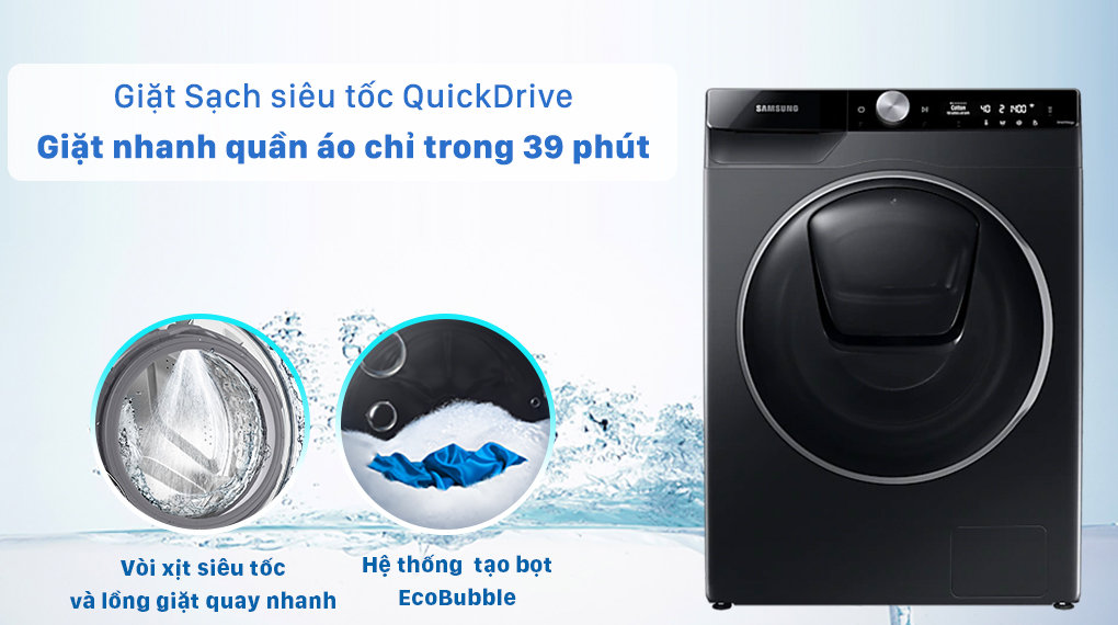 Máy giặt Samsung Inverter 10 Kg WW10TP54DSB/SV