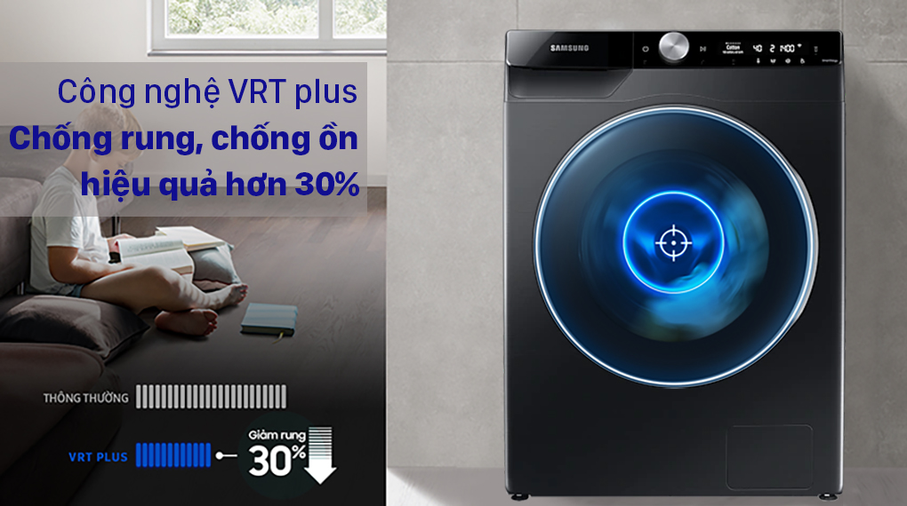 Máy giặt Samsung Inverter 10 Kg WW10TP54DSB/SV
