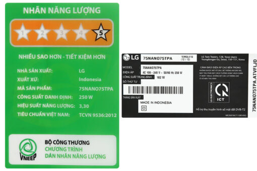 Smart Tivi NanoCell LG 4K 75 inch 75NANO75TPA