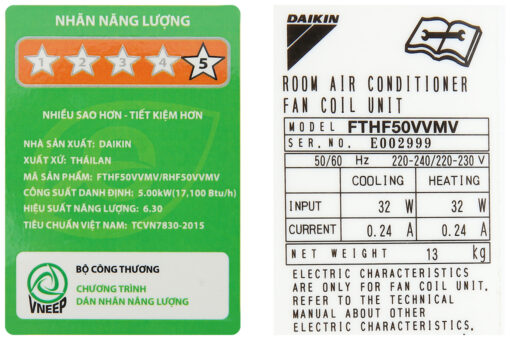 Máy lạnh 2 chiều Daikin Inverter 2 HP FTHF50VAVMV