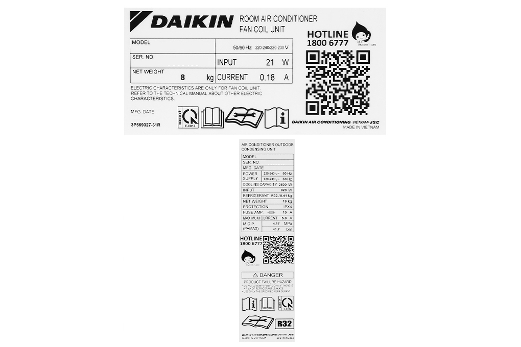 Máy lạnh Daikin Inverter 1.5 HP FTKB35WAVMV