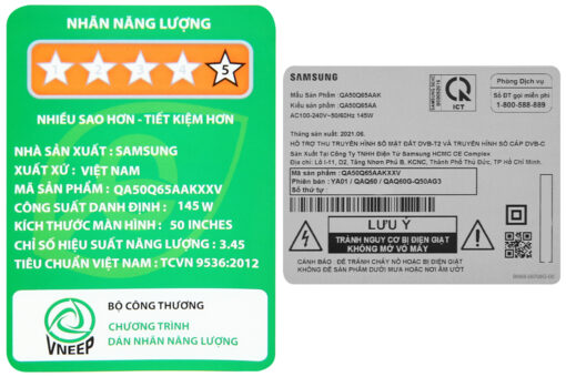 Smart Tivi QLED 4K 50 inch Samsung QA55Q65A