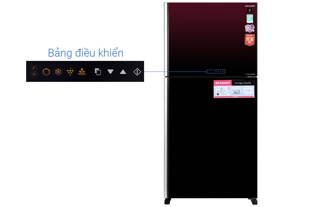 Tủ lạnh Sharp SJ-XP570PG-MR 570 lít 2 cửa Inverter