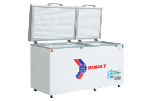 Tủ đông Sanaky Inverter 485 Lít VH-6699W4K kính cường lực