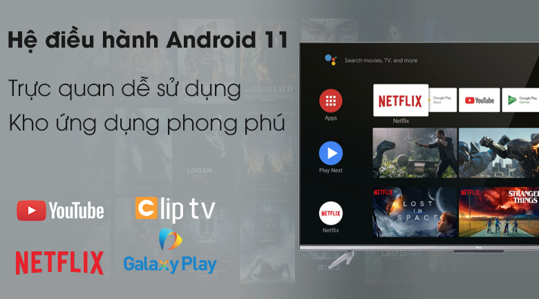 Android Tivi TCL 4K 43 inch 43P725