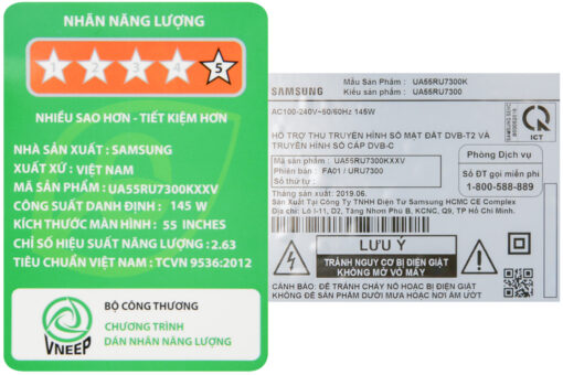 Smart Tivi Samsung 4K 55 inch UA55RU7300