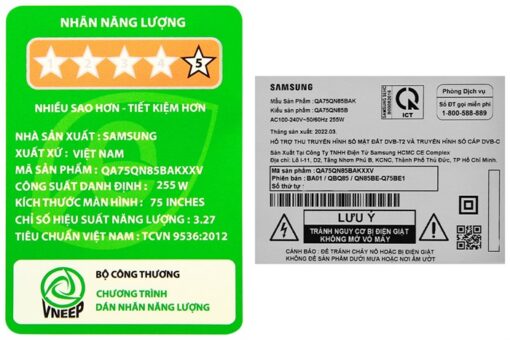 Smart Tivi Neo QLED Samsung AI 4K 75 inch QA75QN85B [ 75QN85B ]