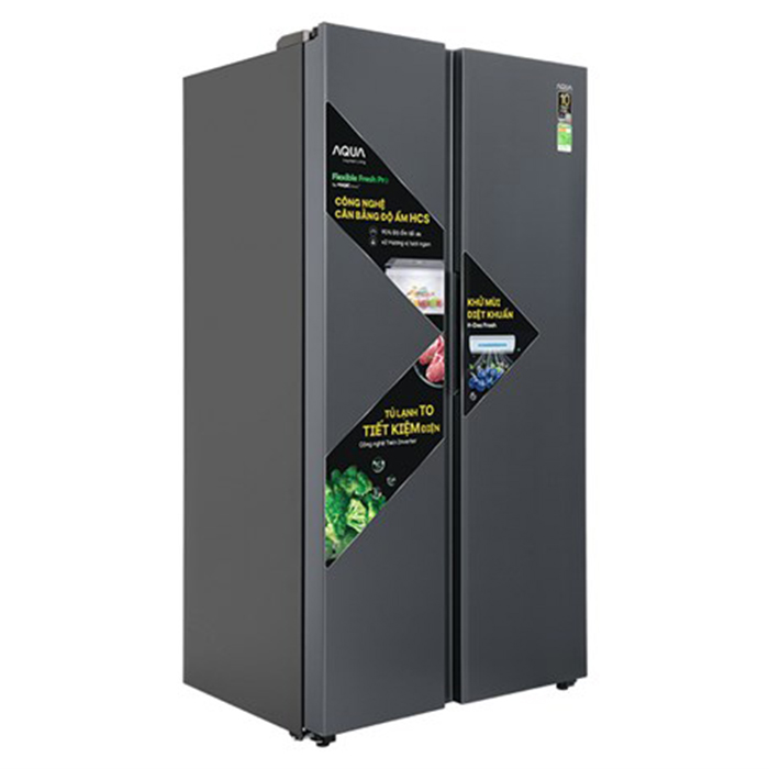 Tủ lạnh Aqua Inverter 646 lít AQR-S682XA.SLB