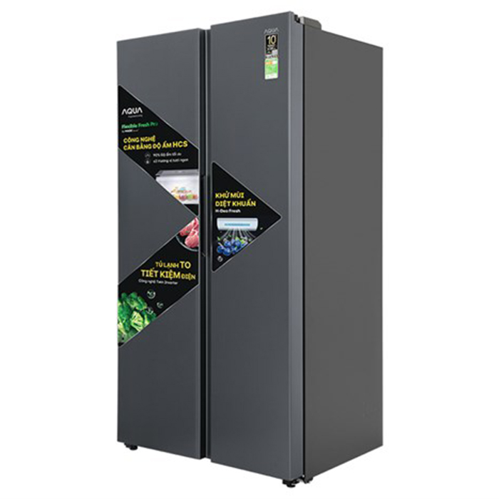 Tủ lạnh Aqua Inverter 646 lít AQR-S682XA.SLB