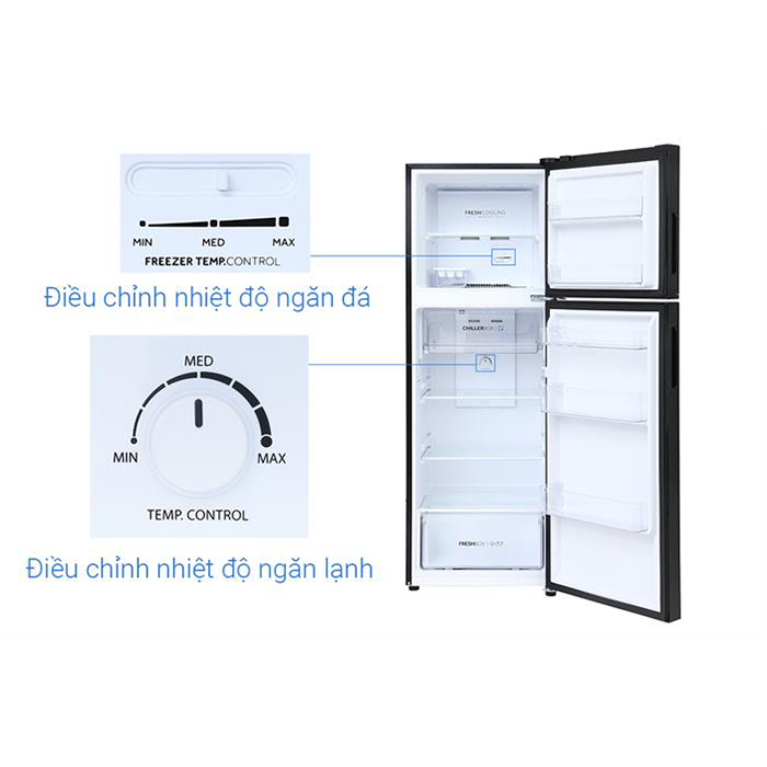 Tủ lạnh Aqua Inverter 236 lít AQR-T260FA(FB)