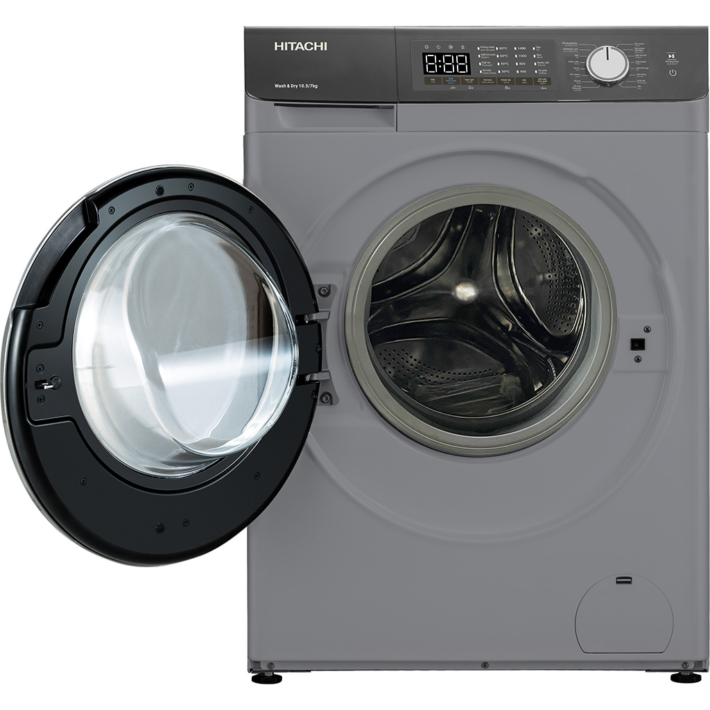 Máy giặt sấy Hitachi Inverter giặt 10.5 kg - sấy 7 kg BD-D1054HVOS