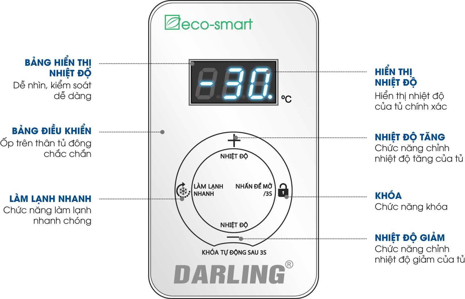 TỦ KEM DARLING INVERTER DMF-3079ASKI