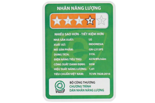 Tủ lạnh LG Inverter 315 lít GN-L315PS