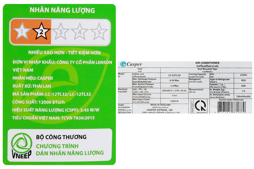 Điều hòa Casper LC-12TL32 12000Btu