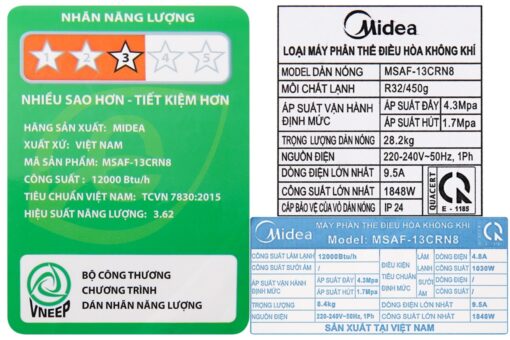 Điều Hòa 1 chiều Midea MSAFB-13CRN8 12000BTU