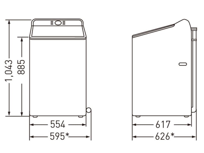 Máy Giặt Panasonic 11 Kg NA-F110A9DRV