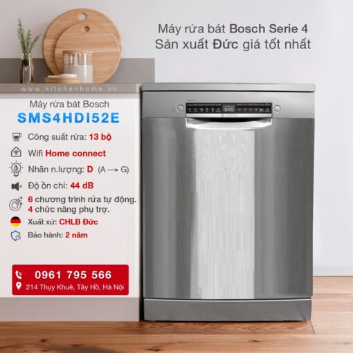 Máy rửa bát BOSCH SMS4HDI52E