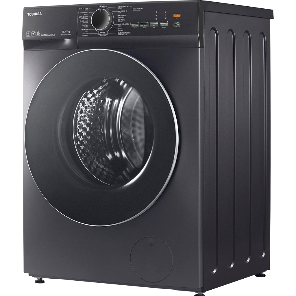 Máy giặt sấy Toshiba Inverter giặt 10.5 kg - sấy 7 kg TWD-T21BU115UWV(MG)