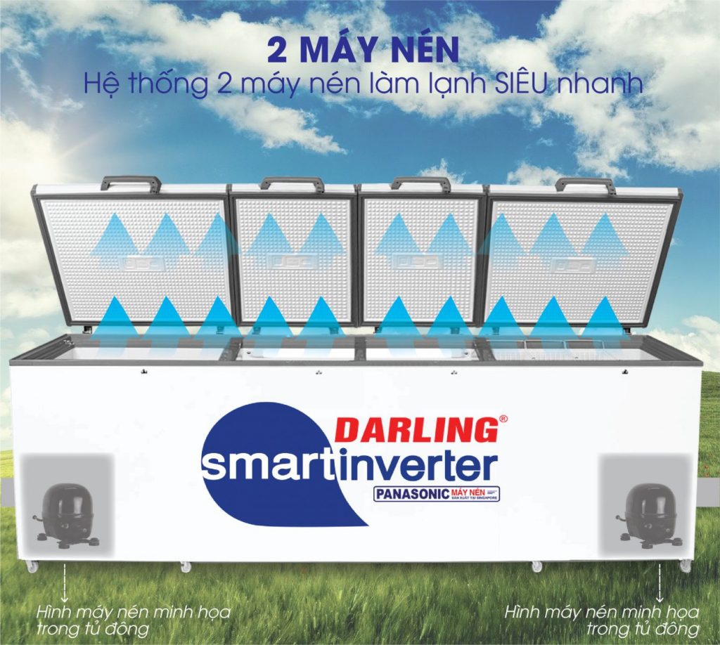 Tủ đông Darling DMF-1779ASI Inverter 4 cánh