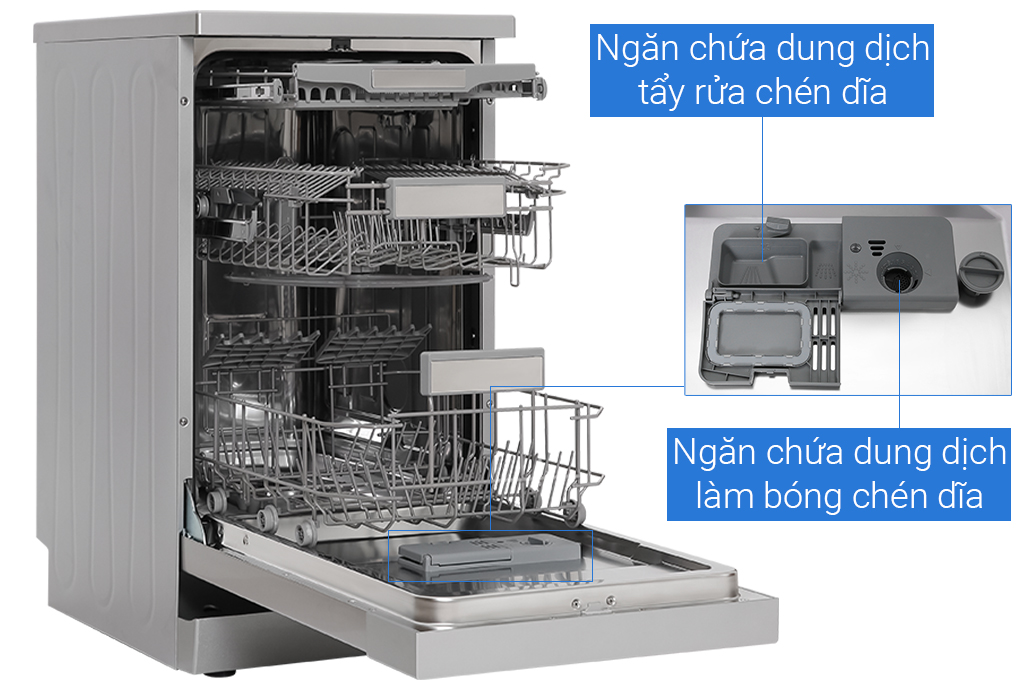 Máy rửa bát bát độc lập có sấy Galanz 11 bộ W45A3A401M-0E1(SS)
