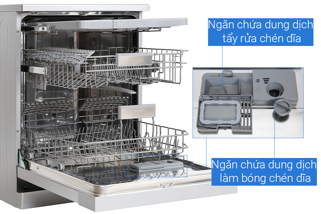 Máy rửa bát độc lập có sấy Galanz 15 bộ W60B1A401M-AE5(SS)
