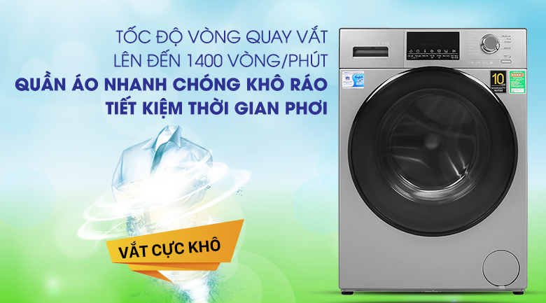 Máy giặt Aqua Inverter 9 kg AQD-D900F S