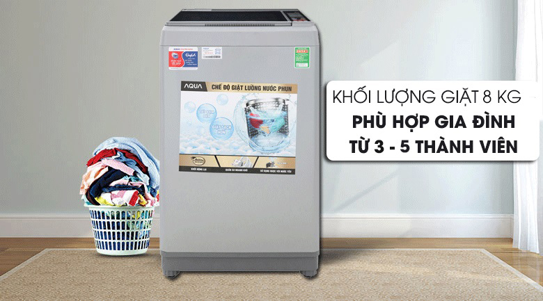 Máy giặt Aqua 8 Kg AQW-S80CT