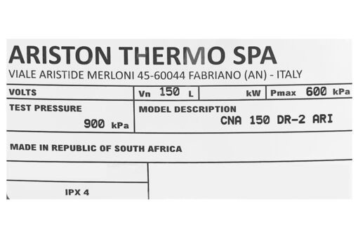 Máy nước nóng Ariston 150 lít DR-2 150-1 TR
