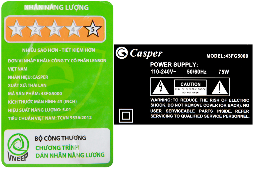 Android Tivi Casper 43 inch 43FG5100