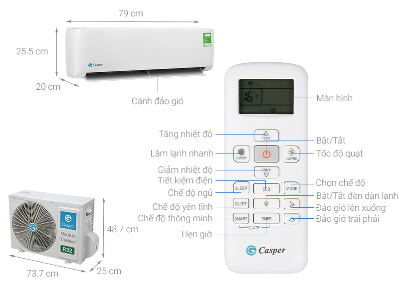 Máy lạnh Casper 1 HP LC-09TL32