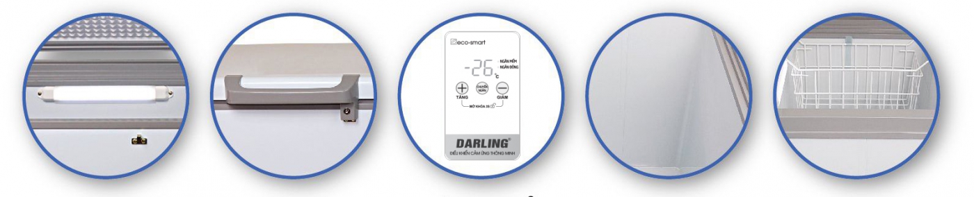 Tủ Đông Mát 2 Dàn Lạnh Inverter Darling DMF-7699WSI-4