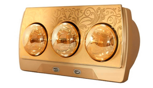 Đèn sưởi nhà tắm Heizen 3 bóng vàng HE-3BR (có điều khiển từ xa)