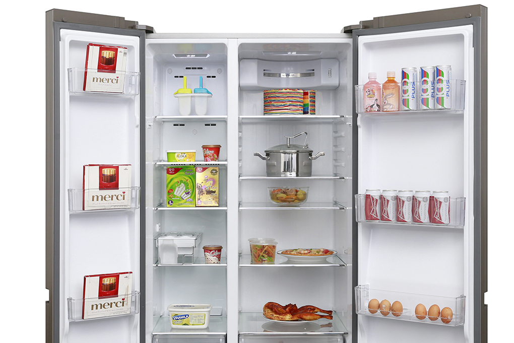 Tủ lạnh Aqua Inverter 518 lít AQR-IG585AS SG