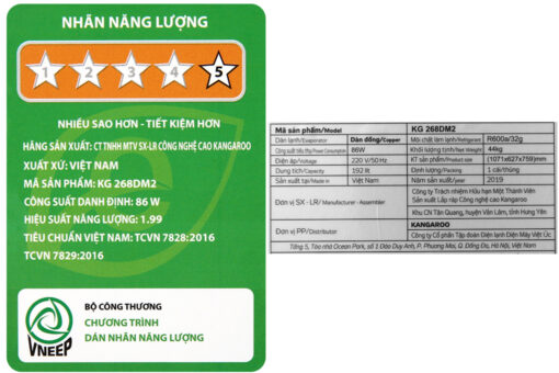 Tủ đông mềm Kangaroo 192 lít KG 268DM2