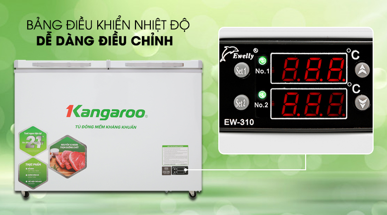 Tủ đông mềm Kangaroo 252L KG408S2