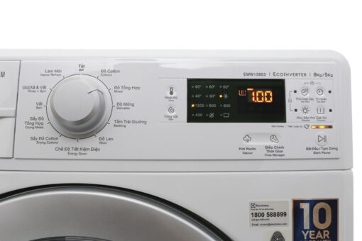 Máy giặt sấy Electrolux Inverter 8 kg EWW12853