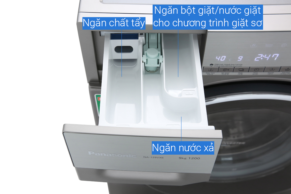 Máy giặt Panasonic Inverter 9 Kg NA-129VX6LV2