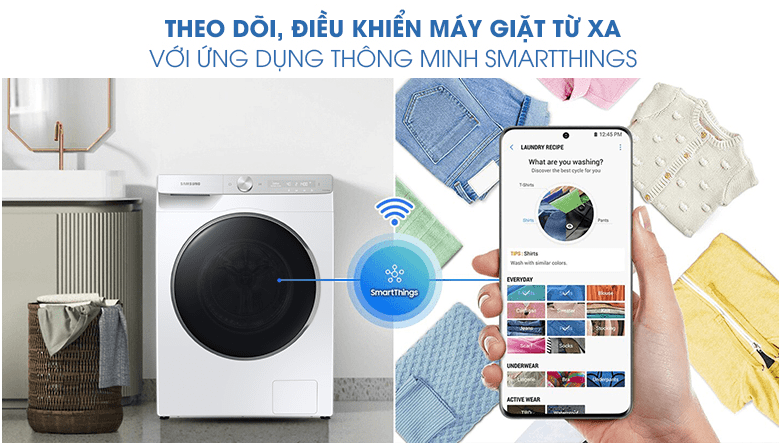 Máy giặt Samsung 9kg AI Inverter WW90TP44DSH/SV