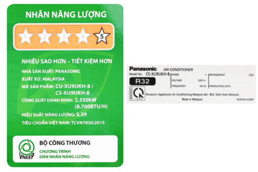 Điều hòa Panasonic Inverter 1 HP CU/CS-XU9UKH-8