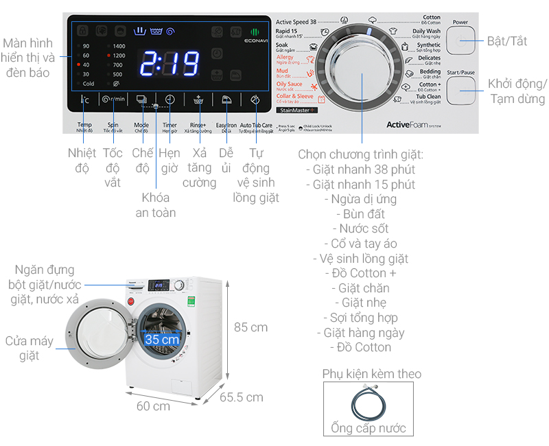 Tổng quan về máy giặt NA-V90FG1WVT