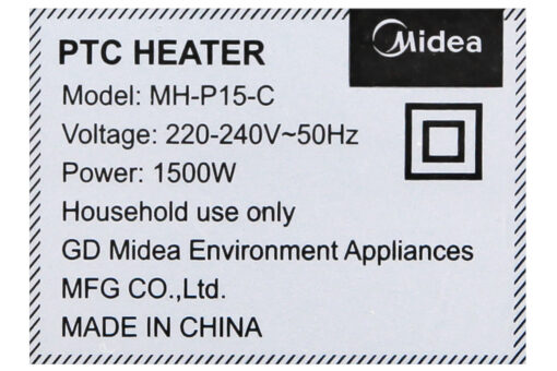 Quạt sưởi nhiệt Midea MH-P15-C