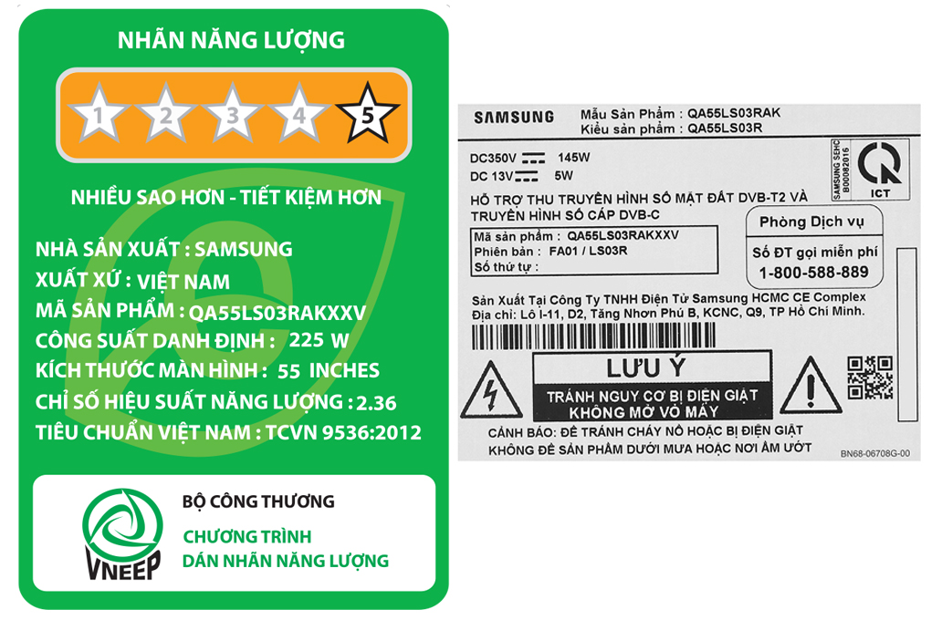 Smart Tivi Khung Tranh QLED Samsung 4K 55 inch QA55LS03R