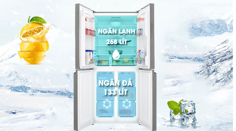 Tủ lạnh Sharp SJ-FXP600VG-BK Inverter 525 lít