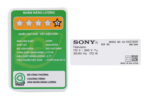 Smart Tivi Sony 4K 55 inch KD-55X7000F