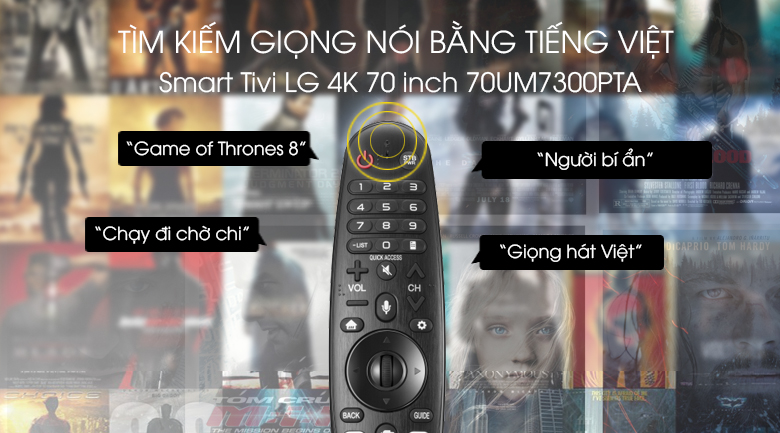 Tìm kiếm giọng nói dễ dàng với 70UM7300PTA